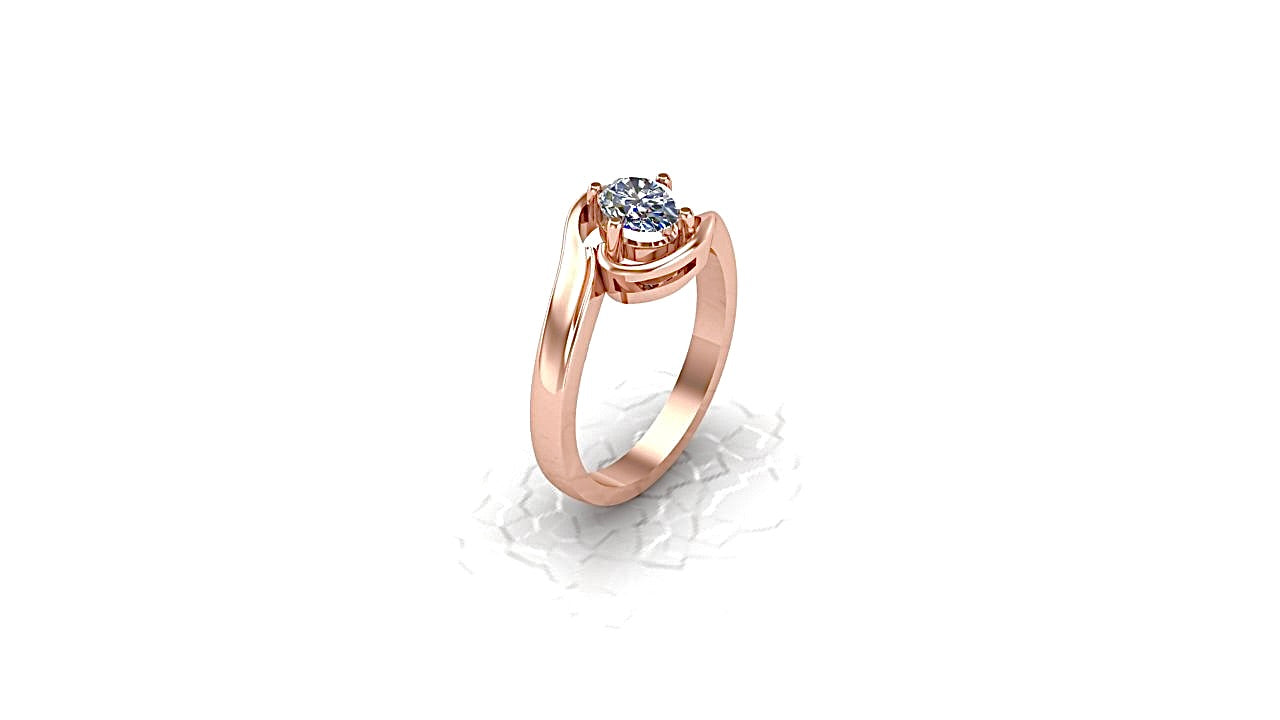 "CHIMA" CZ Engagement Ring