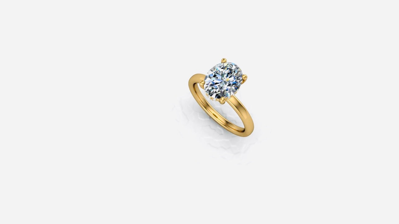 "ZAKIA" CZ Engagement Ring