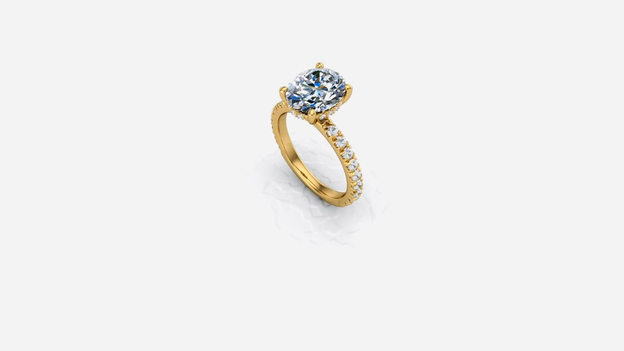 "RAHMAT" Moissanite Engagement Ring