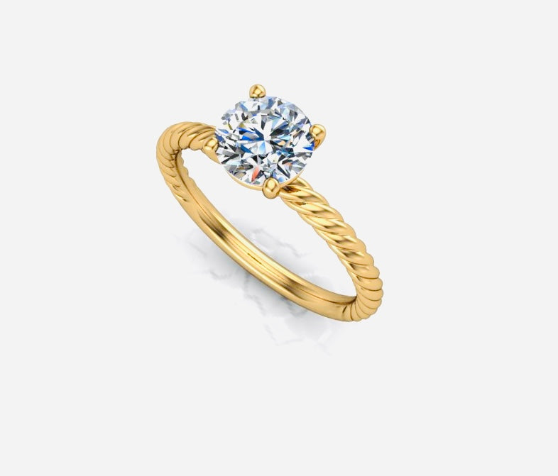 "OYINKAN" Moissanite Engagement Ring