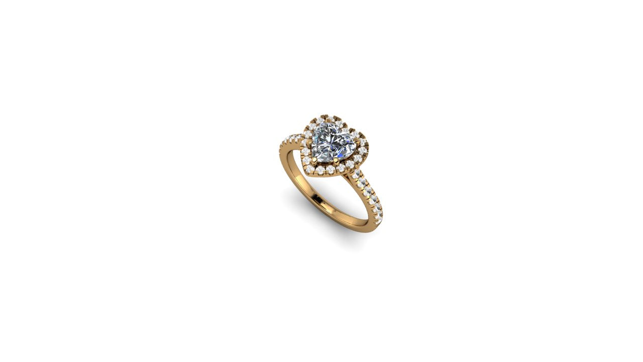 "SEKINAT" CZ Engagement Ring