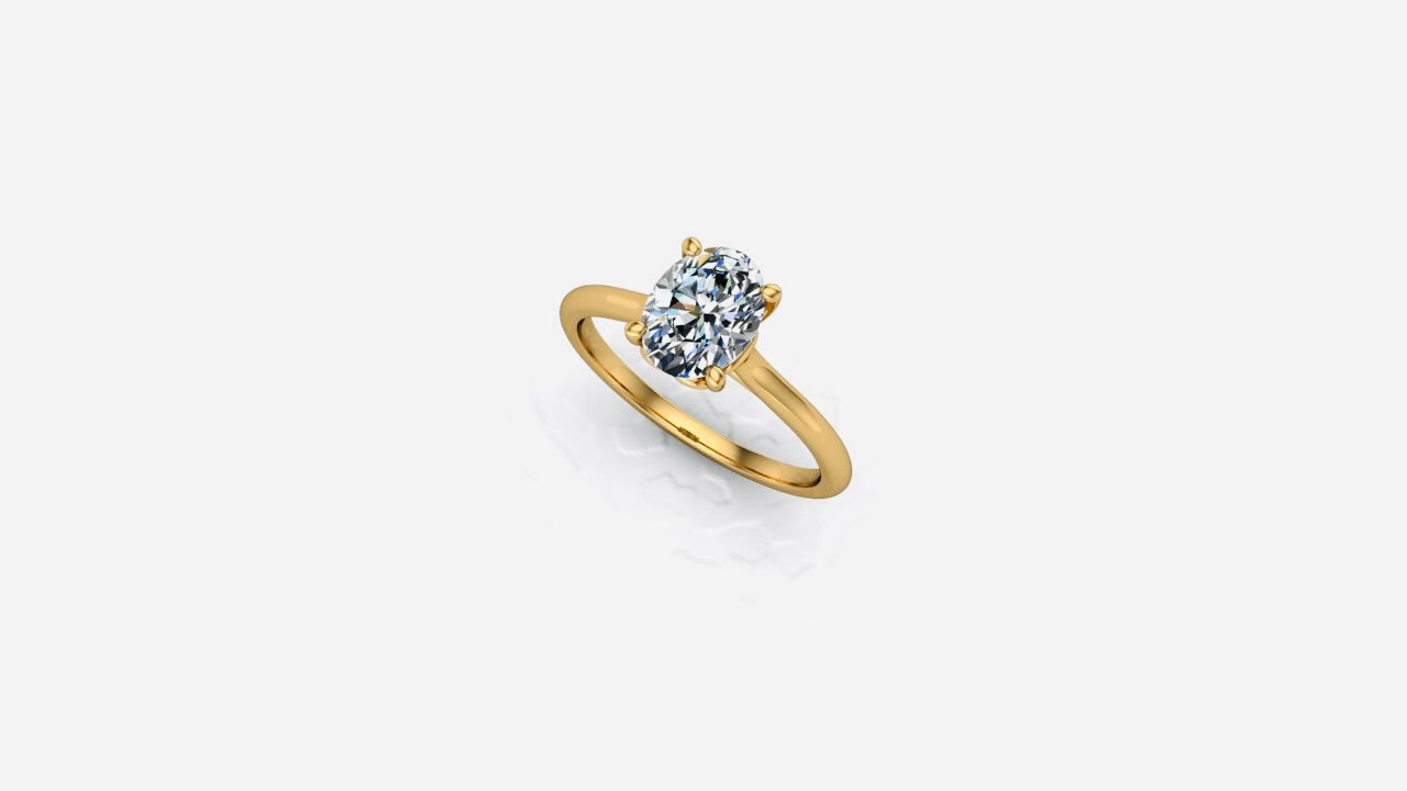 "ABENI"  CZ Engagement Ring