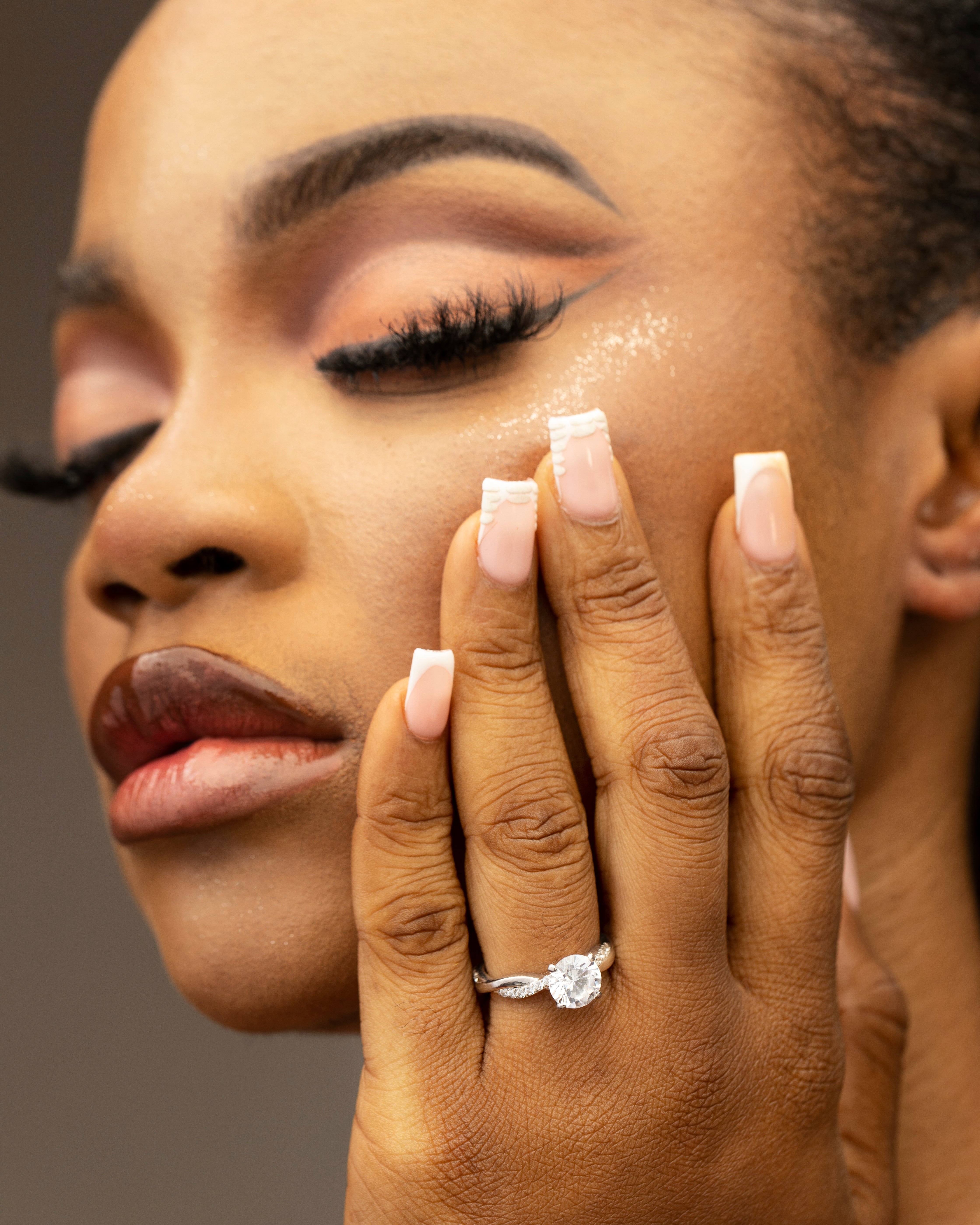 "BINTA" CZ Engagement Ring