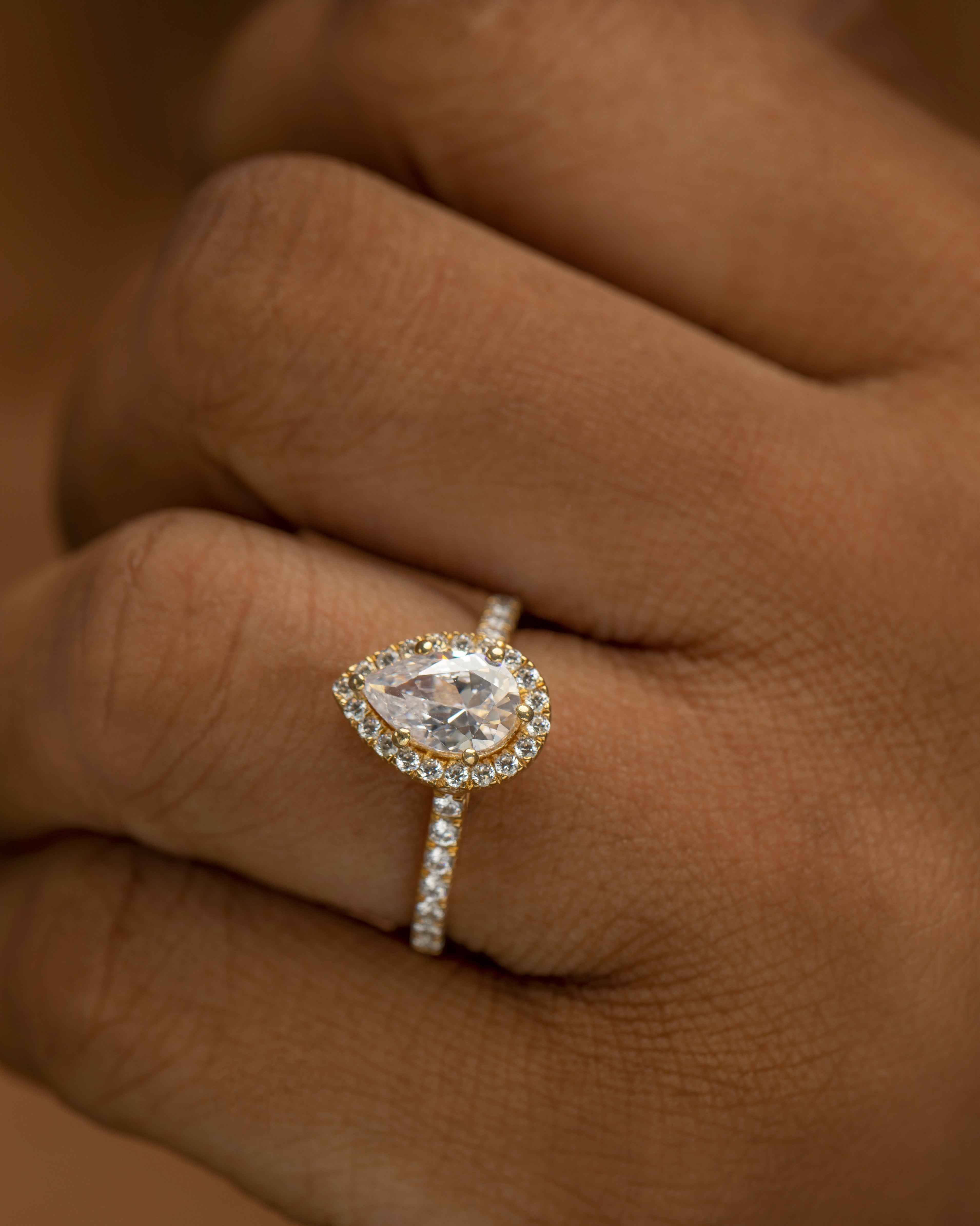 "EBERE" CZ Engagement Ring