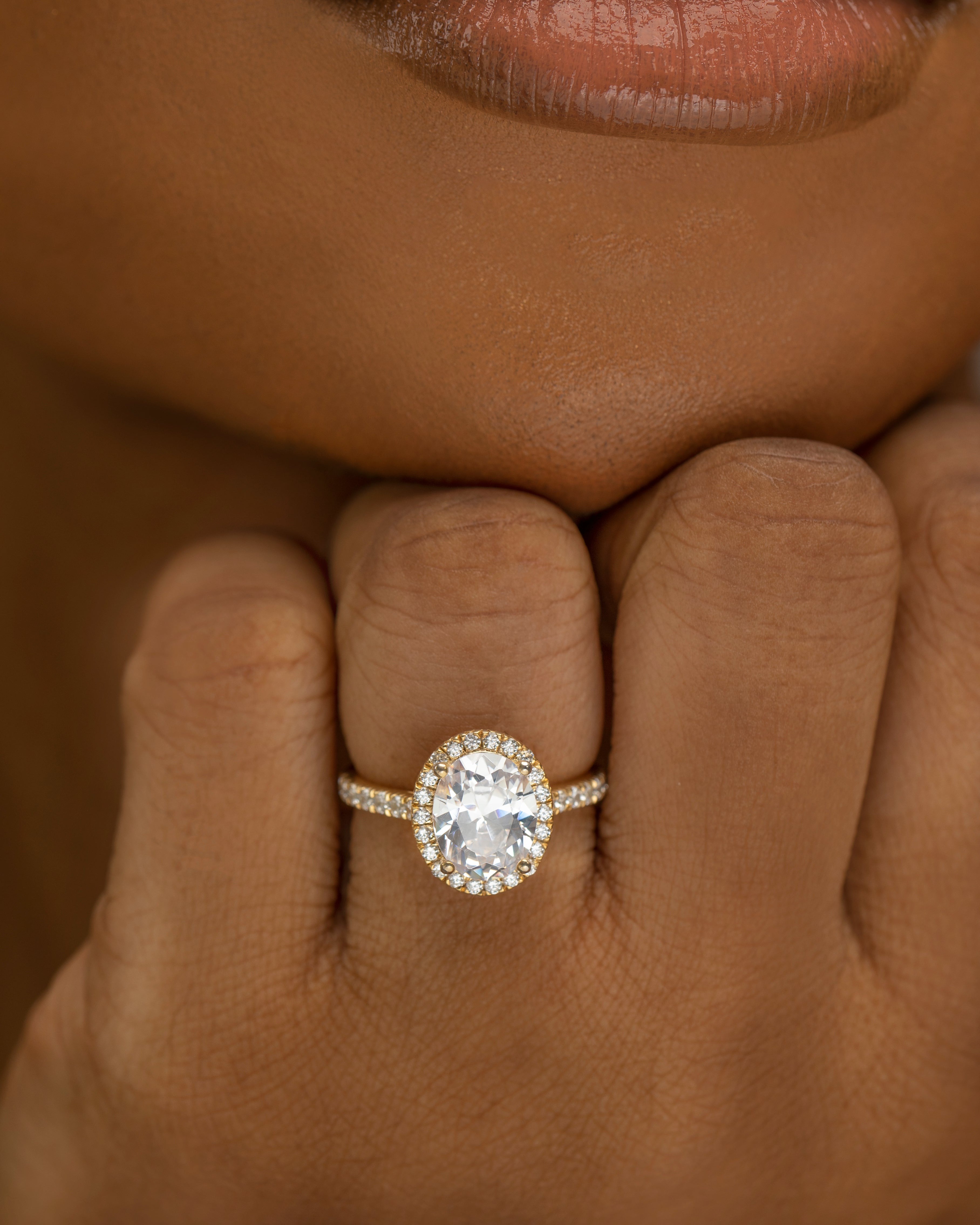 "ANIKE" CZ Engagement Ring