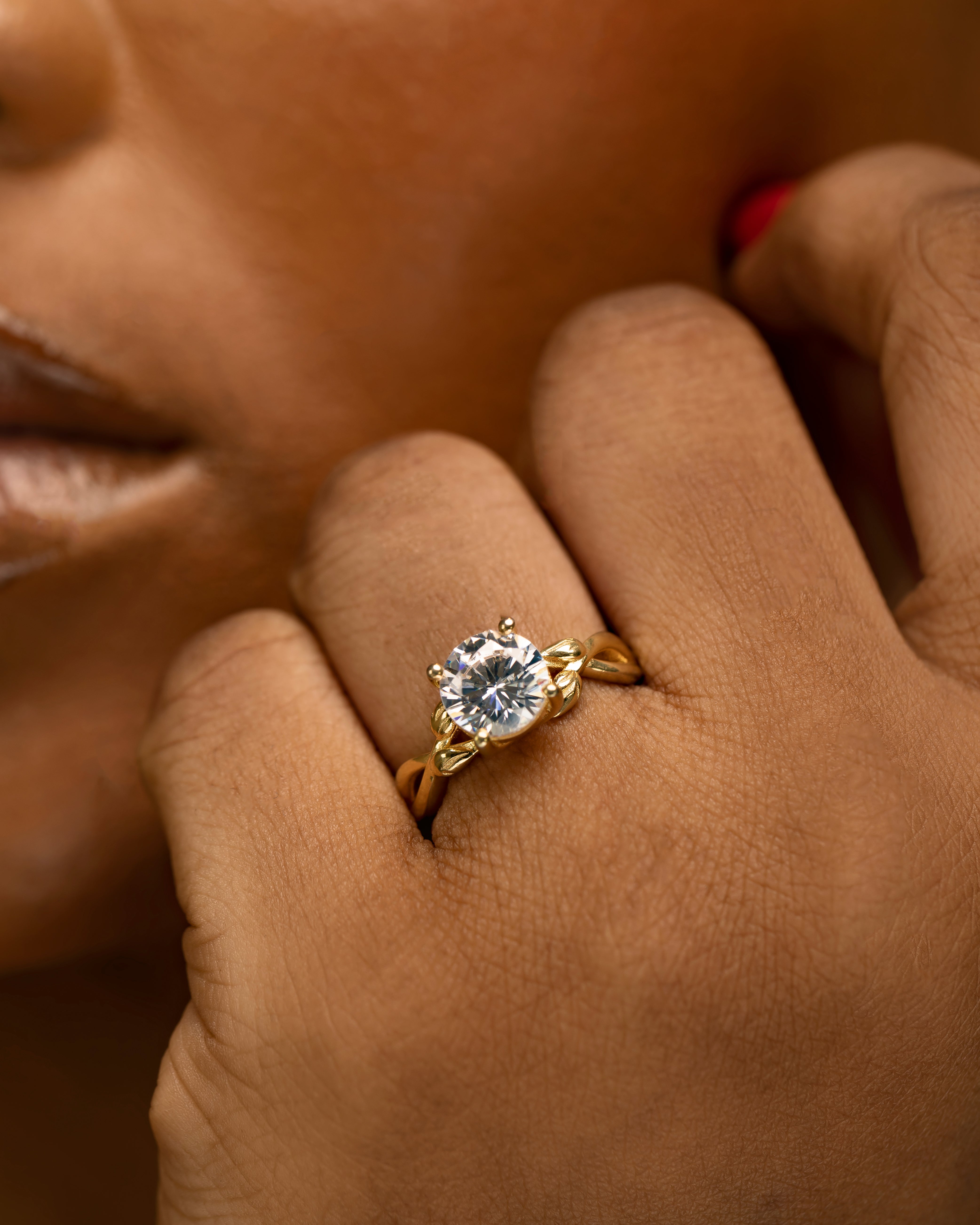 "ENIOLA" CZ Engagement Ring