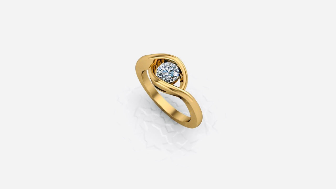 "EBUBE" CZ Engagement Ring