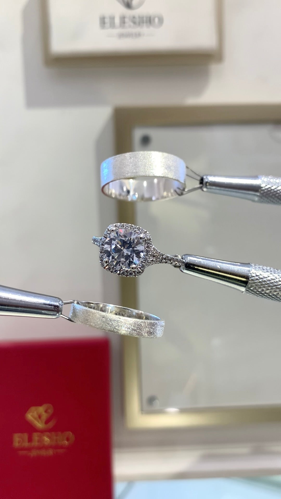 Infinity Moissanite Wedding Ring set (SALES)