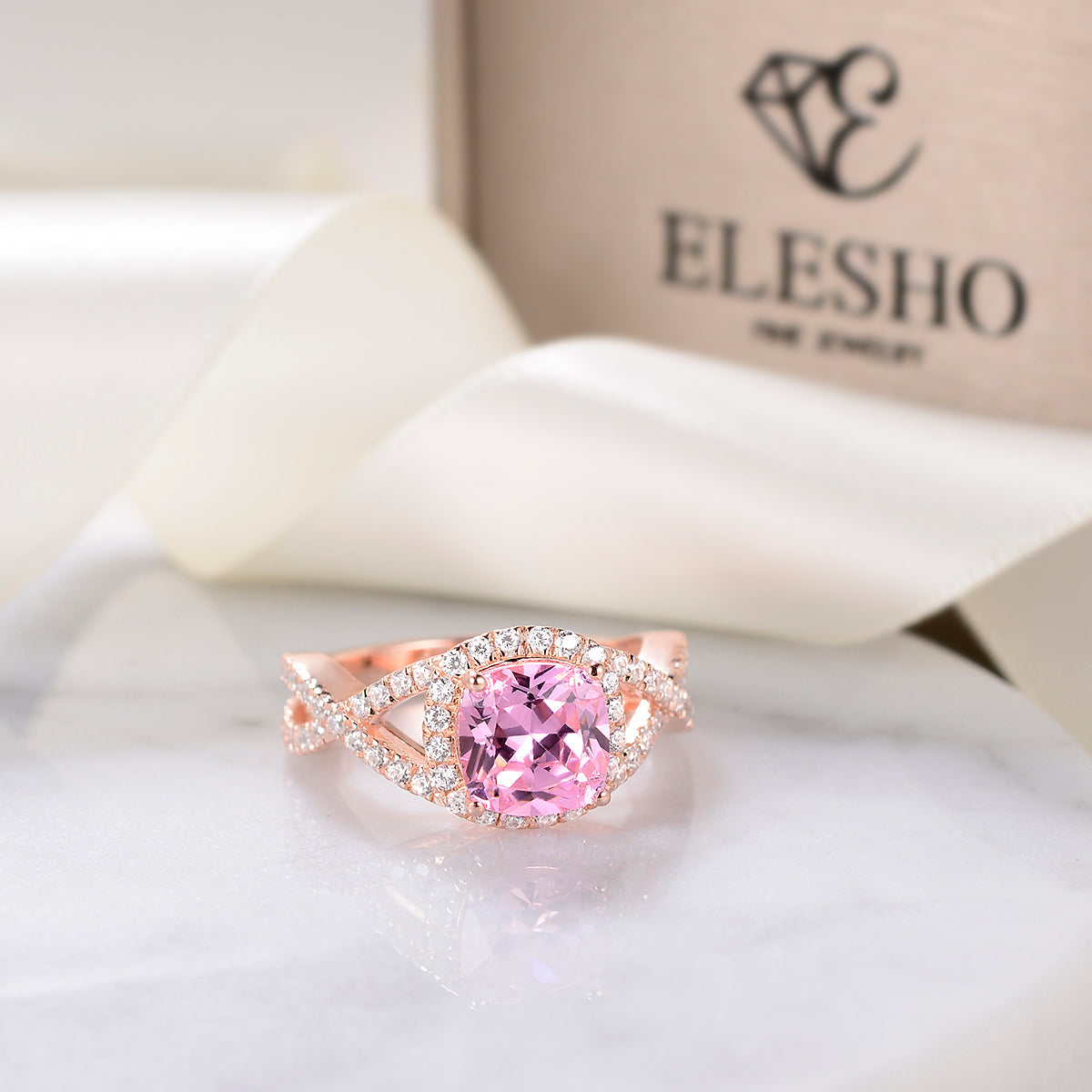 "ZAZI" CZ Engagement Ring