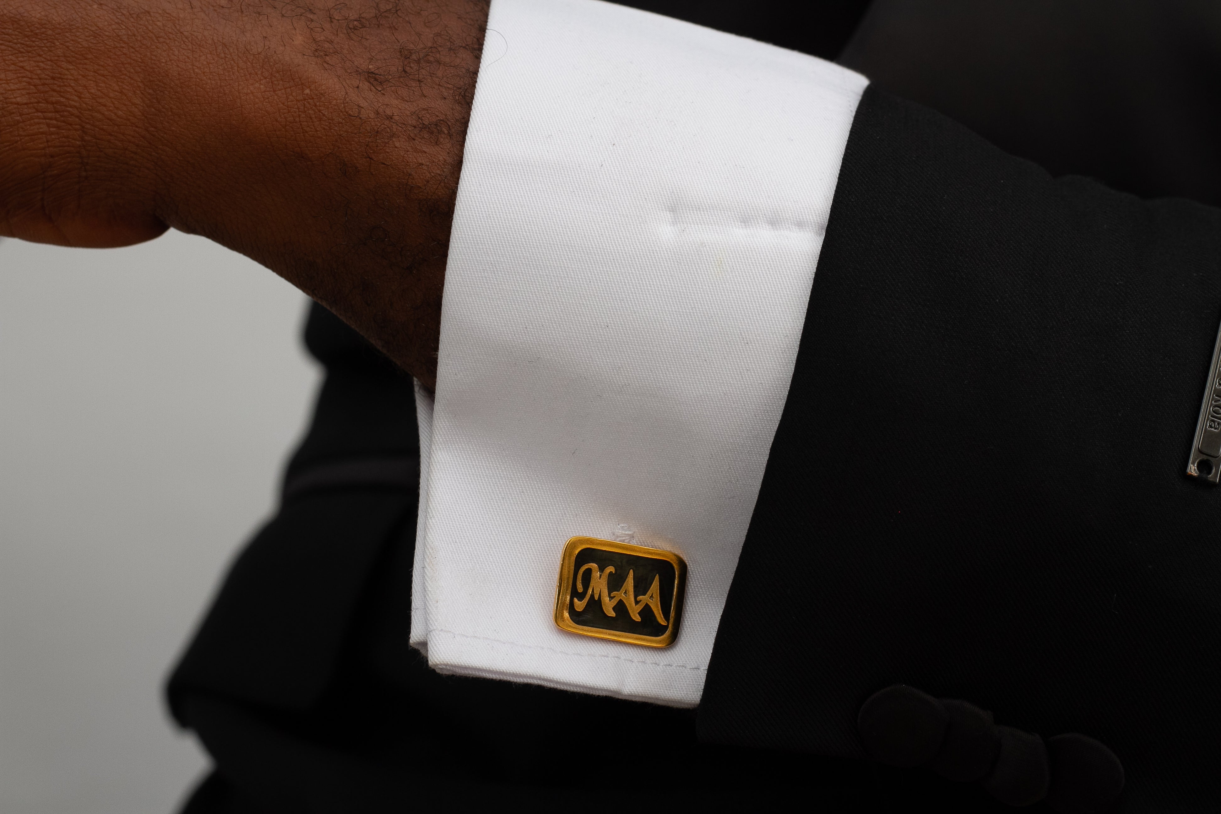 Initial/Enamel Cufflinks