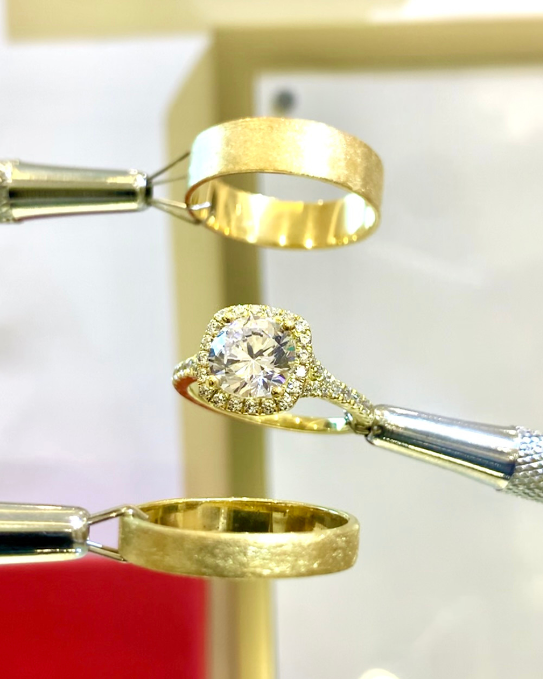 Infinity Moissanite Wedding Ring set (SALES)