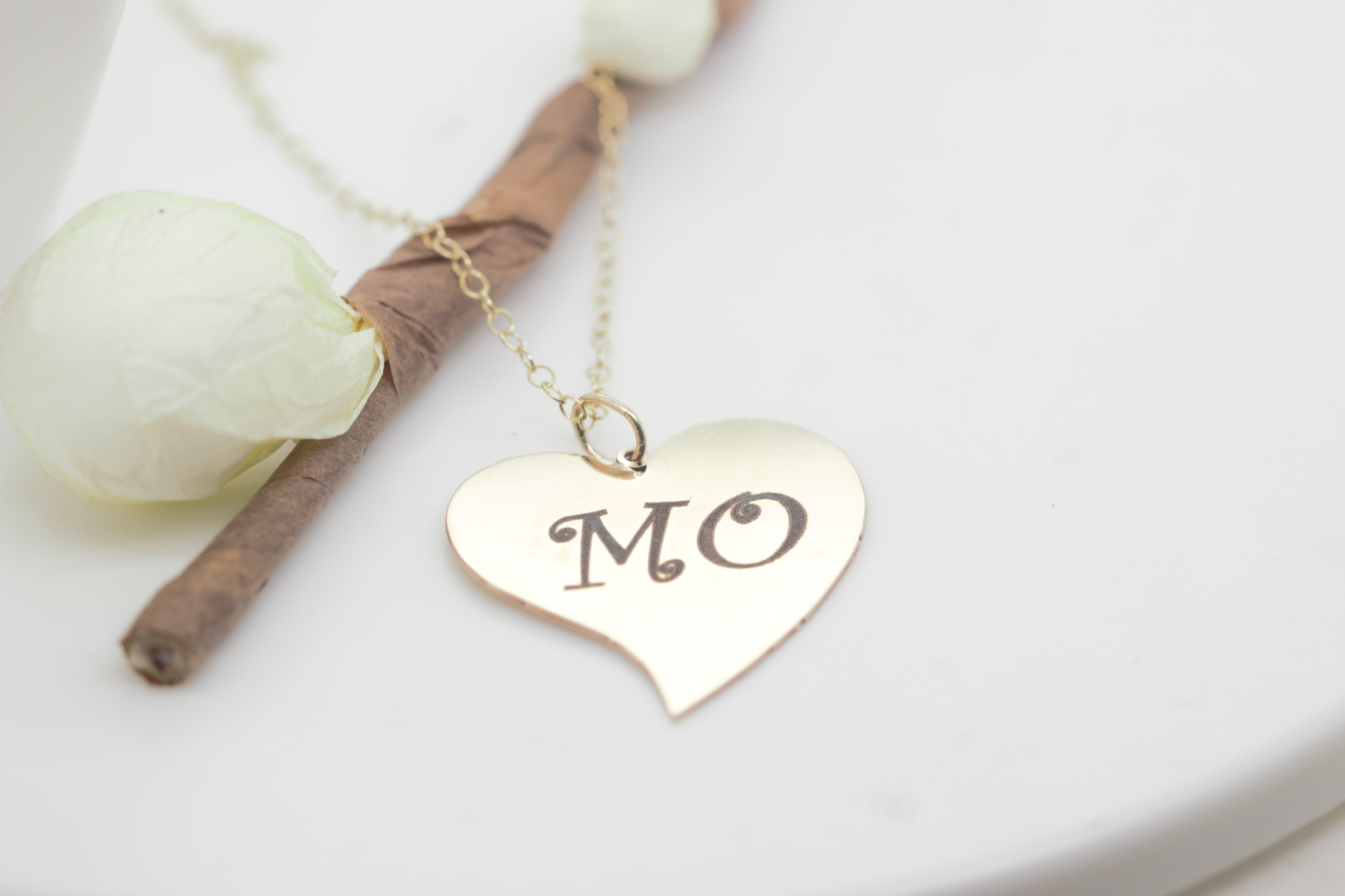 Heart Text Necklace