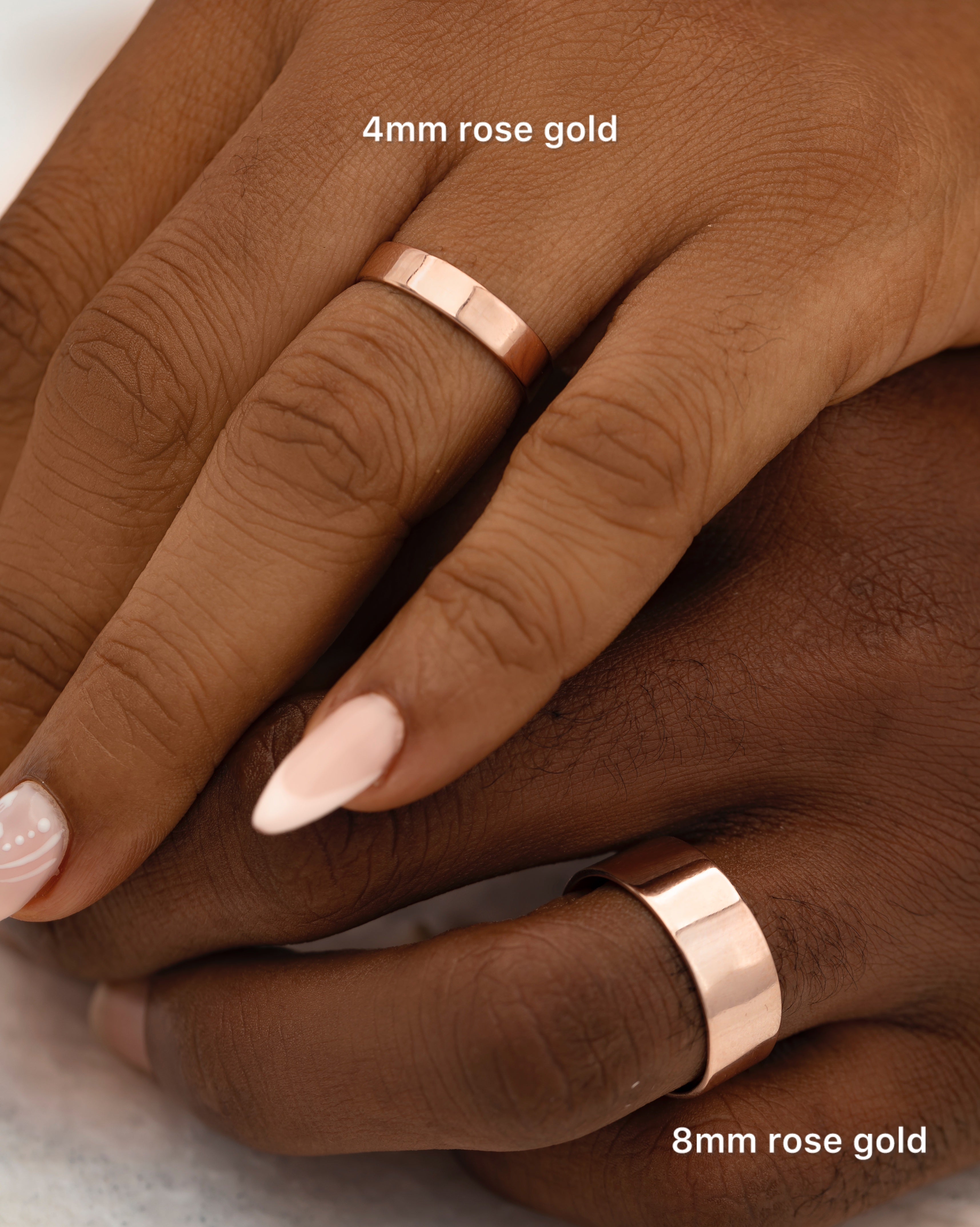 Flat Mirror Wedding Band