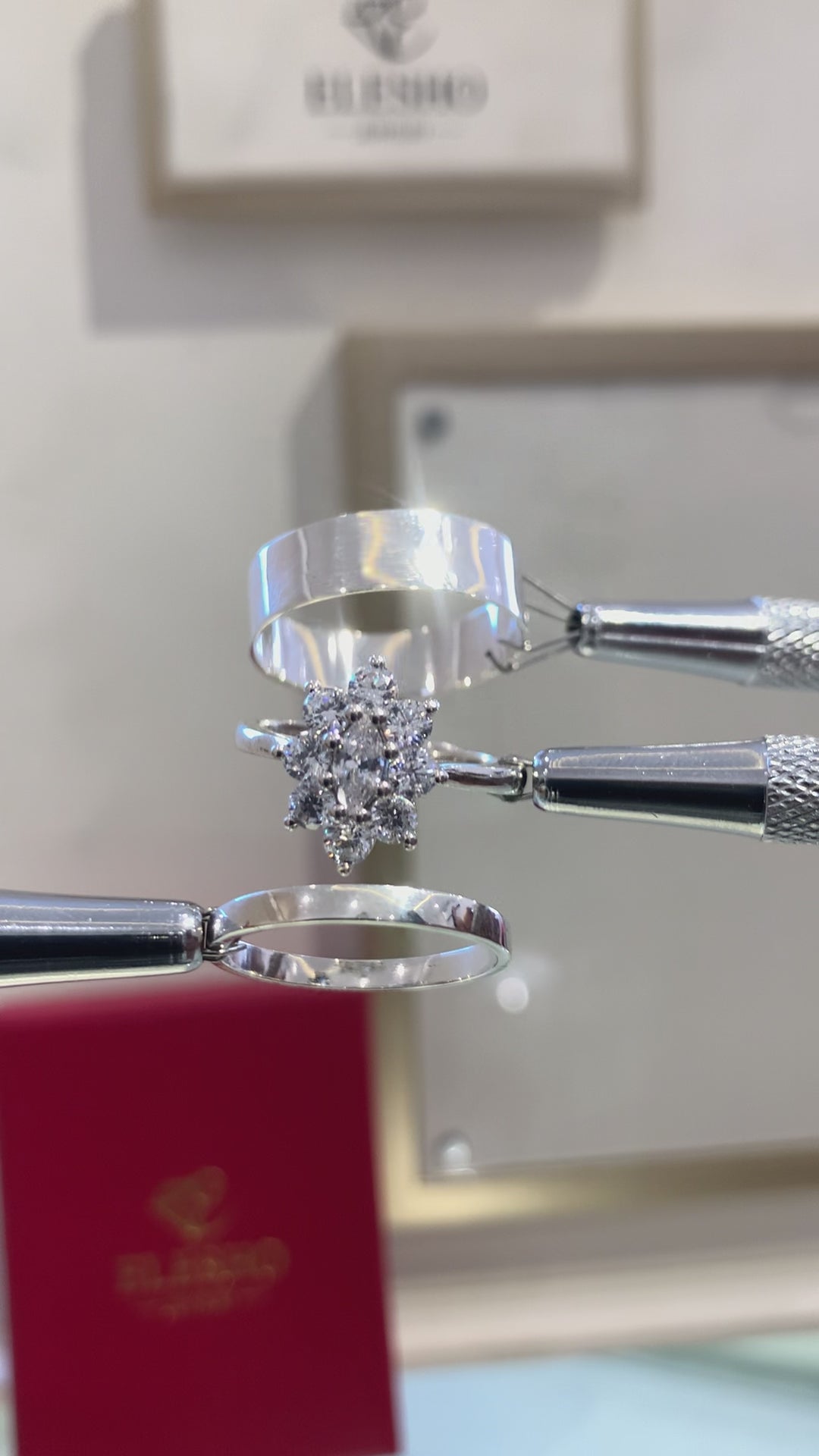 Load video: Forever Moissanite Wedding Ring Set (SALES)